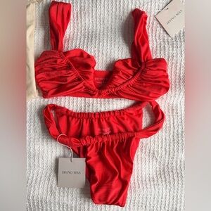 Divino Seas Red bikini set